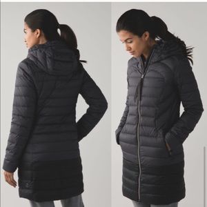 Lululemon 1x a lady black puffer down coat